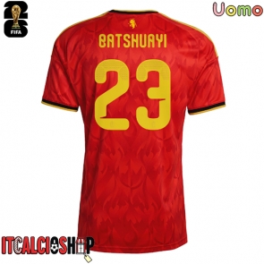 Belgio Michy Batshuayi #23 Prima Maglia Mondiali 2026 Manica Corta